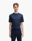 BOSS Black Mercerized-Cotton T-Shirt With Mirco Pattern | LEVISONS