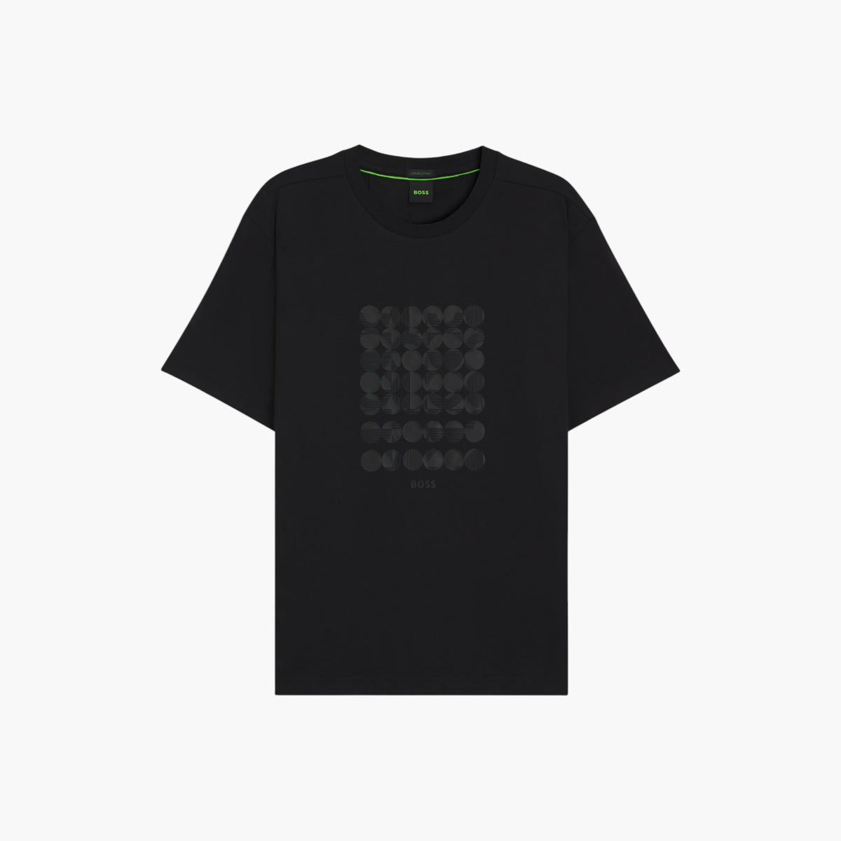 BOSS Green Circle Artwork Interlock Cotton Tee | LEVISONS