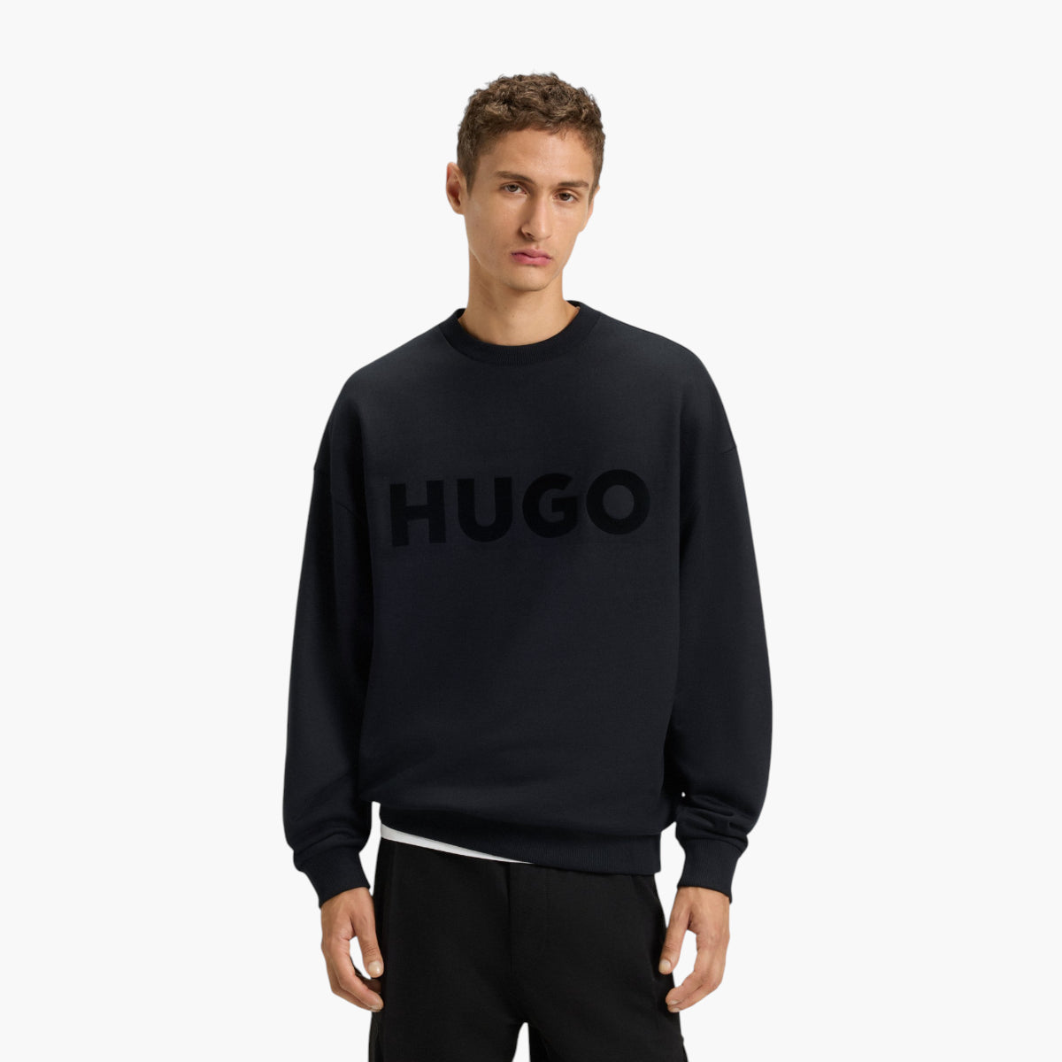 Hugo Red Oversized Reflective Logo Terry Sweatshirt | LEVISONS