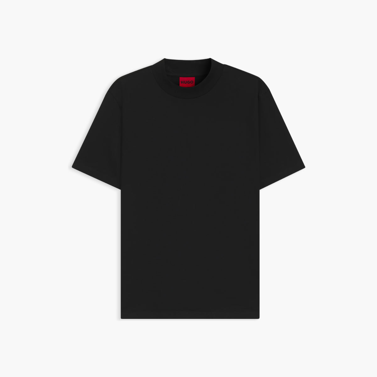 Hugo Red High Collar Mercerized Stretch Cotton Tee | LEVISONS