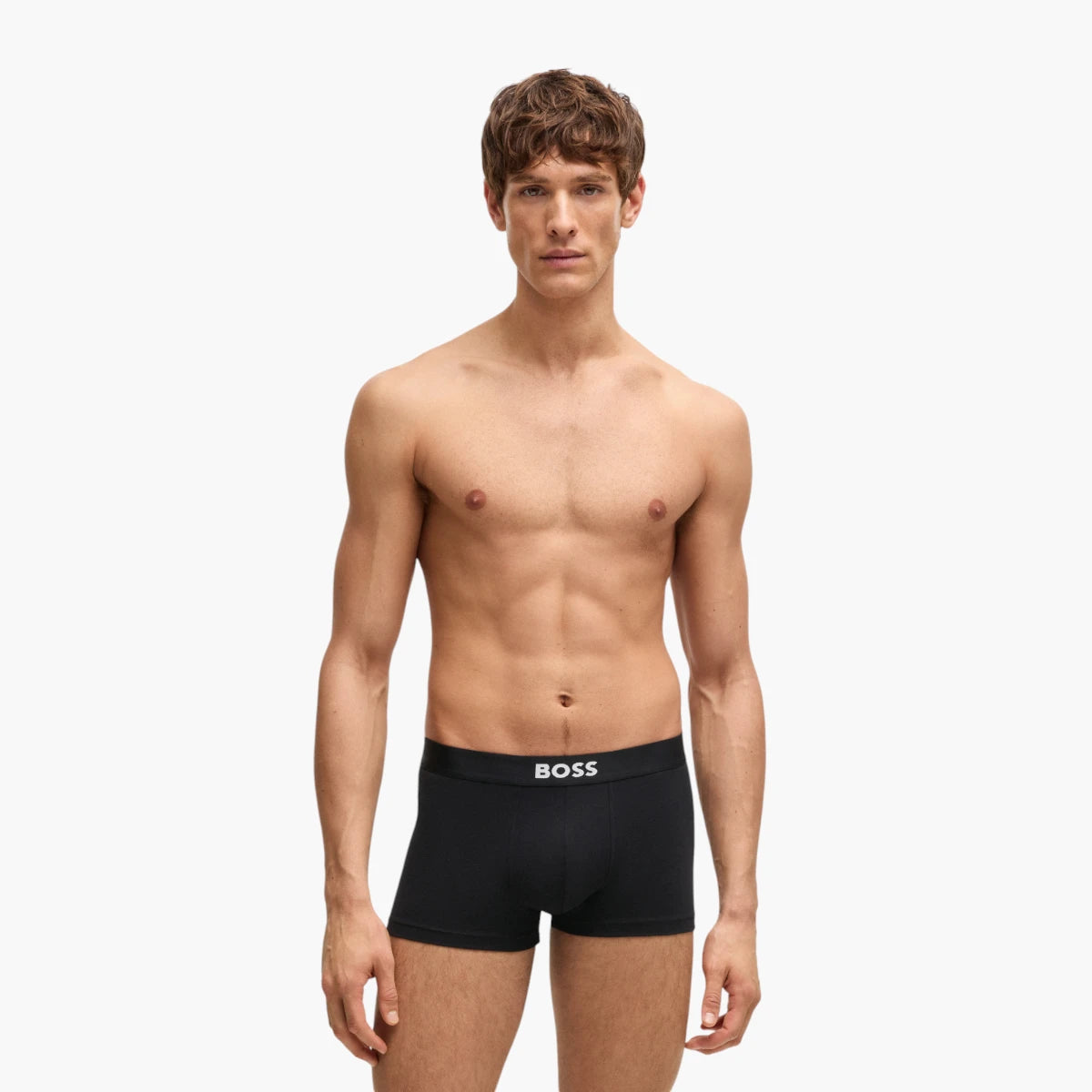 Boss Black Three-Pack Of Stretch-Cotton Trunks With Logo Waistbands | LEVISONS