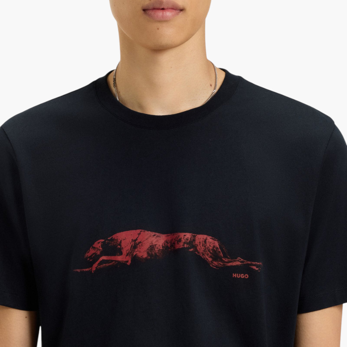 Hugo Red Dog-Artwork T-Shirt In Cotton Jersey | LEVISONS