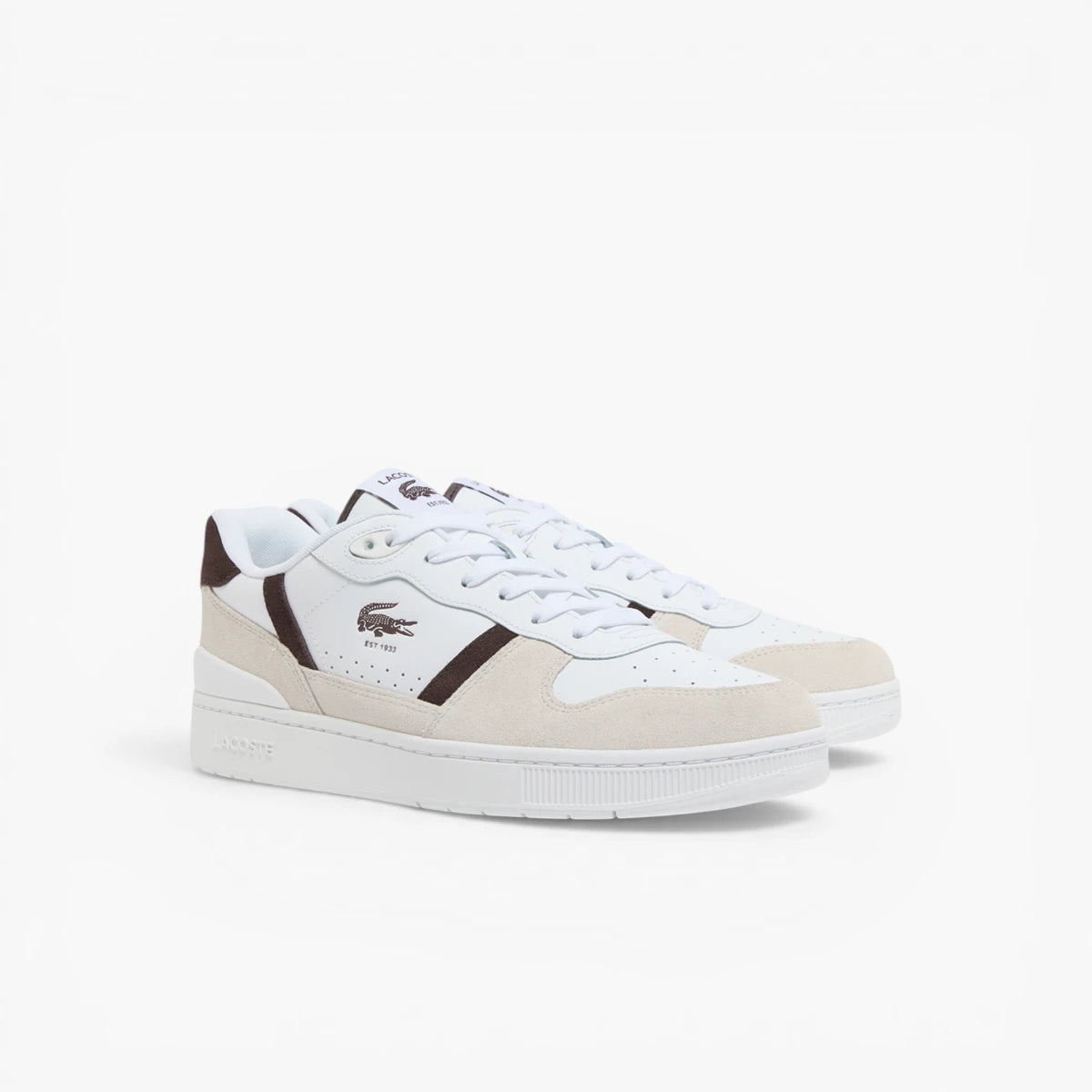 Lacoste Men's T-Clip Set Leather Sneakers | LEVISONS