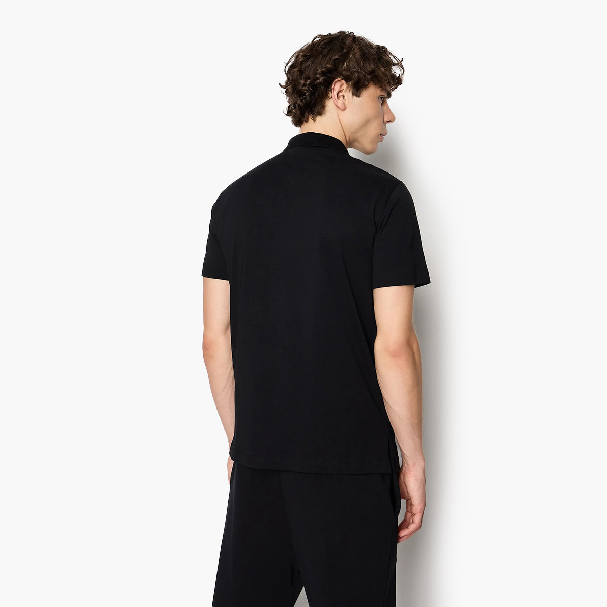 Armani Exchange Regular Fit Organic Jersey Cotton Eagle Logo Polo Shirt | LEVISONS