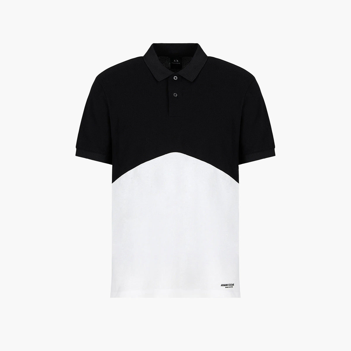 Armani Exchange Regular Fit Cotton Piqué Colour Block Polo Shirt | LEVISONS