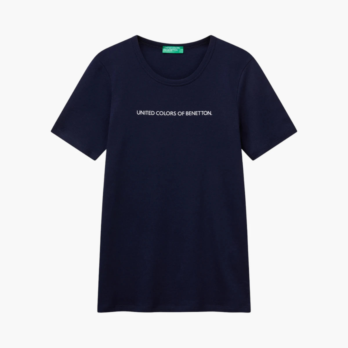 United Colors Of Benetton Woman T-Shirt In 100% Cotton With Glitter Print Logo | LEVISONS