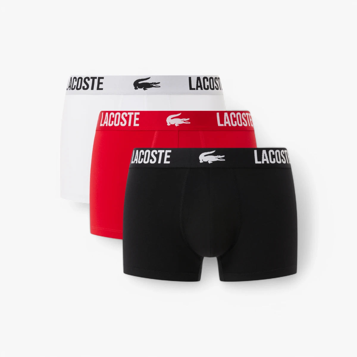 Lacoste 3-Pack Stretch Cotton Trunks | LEVISONS