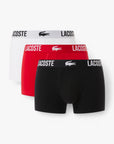 Lacoste 3-Pack Stretch Cotton Trunks | LEVISONS