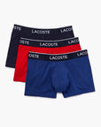 Lacoste Pack Of 3 Casual Black Trunks | LEVISONS