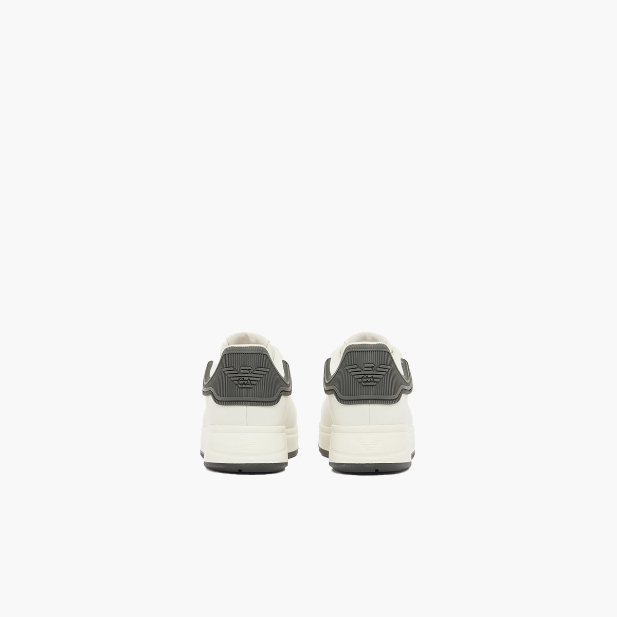 Emporio Armani Leather Icon Sneakers | LEVISONS