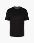 Emporio Armani Cotton Blend Regular Fit Crew Neck T-Shirt With Embroidered Logo | LEVISONS