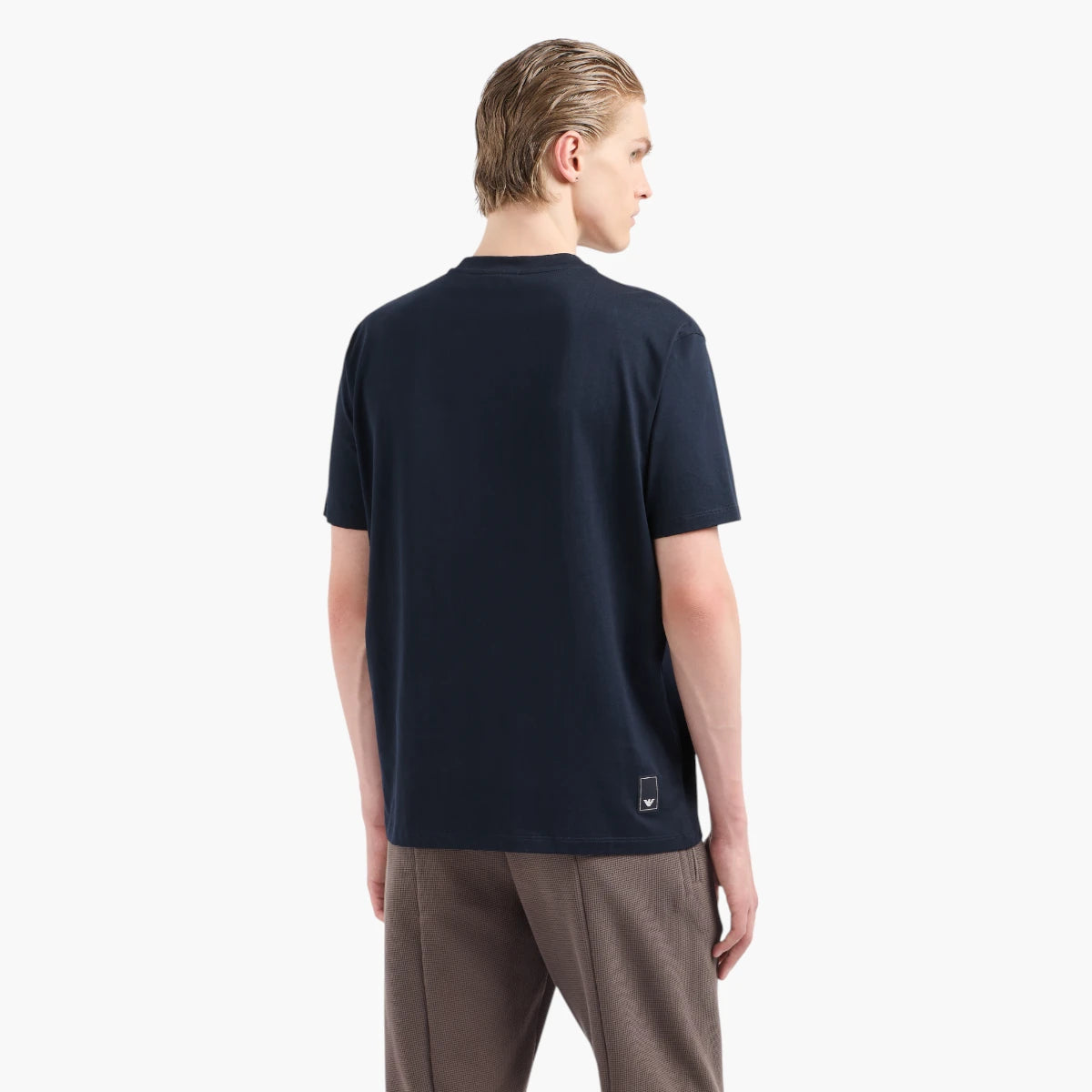 Emporio Armani Regular Fit Asv Travel Essentials Cotton Crewneck T-Shirt | LEVISONS