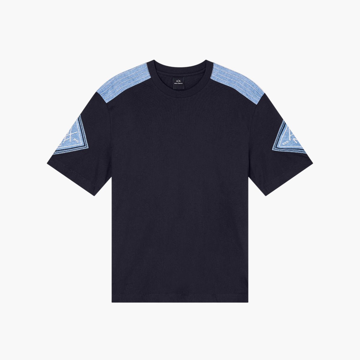 Armani Exchange Regular Fit Cotton Crewneck T-Shirt With Embroidered Branding | LEVISONS