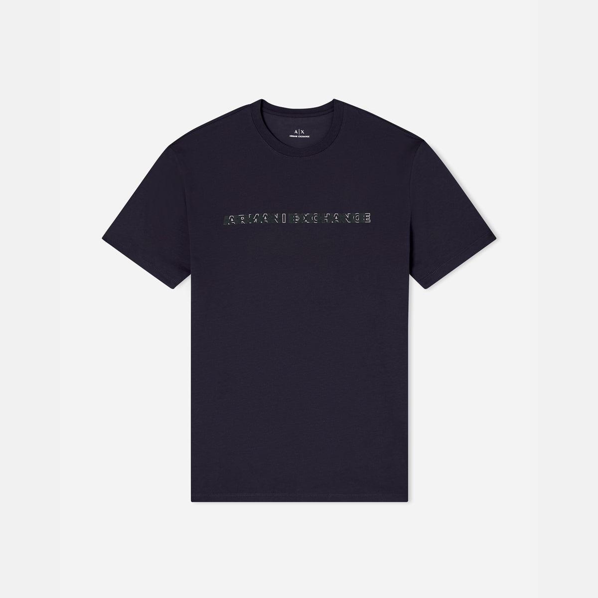 Armani Exchange Regular Fit Cotton Crewneck T-Shirt With Logo Print | LEVISONS