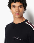 Armani Exchange Wool Blend Crew Neck Sweater With Script Logo | LEVISONS