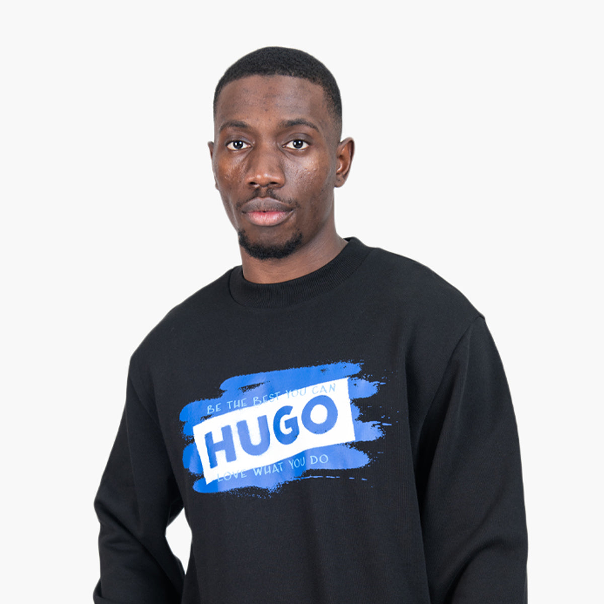 Hugo Blue Regular-Fit Logo Sweatshirt | LEVISONS