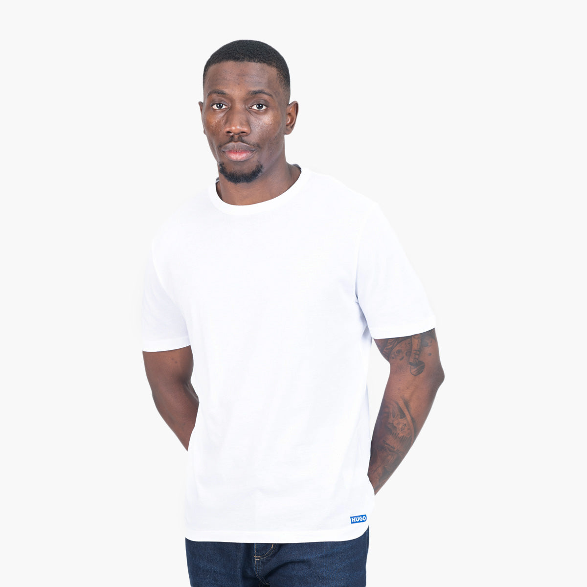 Hugo Blue 3 Pack Regular Fit Cotton T-Shirts | LEVISONS