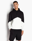 Armani Exchange Milano New York Colour Block French Terry Cotton Hooded Sweatshirt | LEVISONS