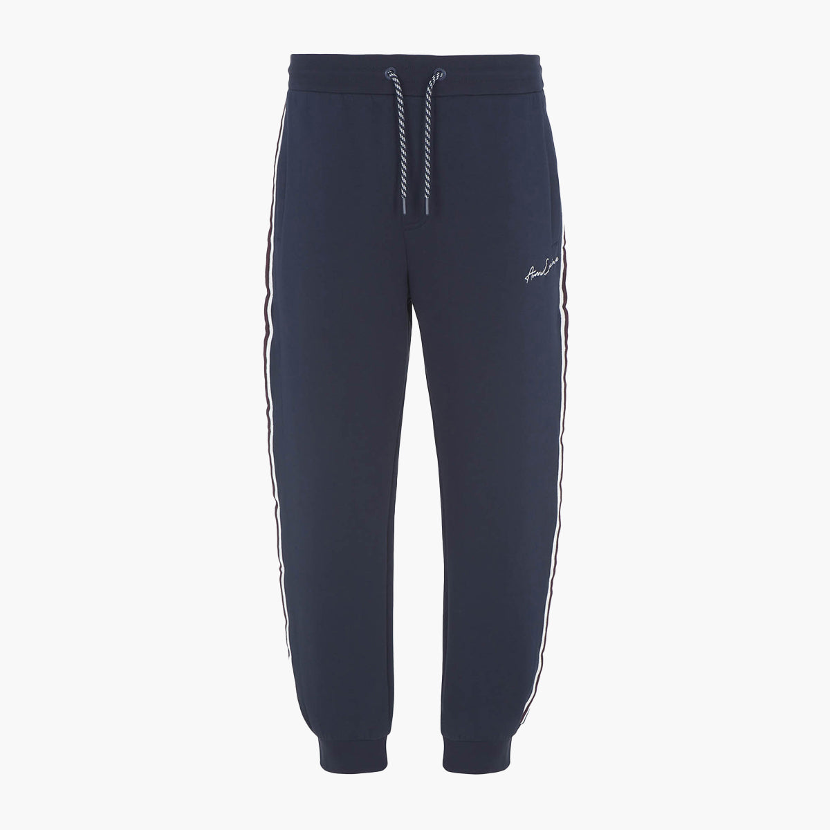 新品 deps TAG LOGO SWEAT PANTS WHITE×NAVY Band Logo Tracksuit Pants -Blue/White - Europa Art