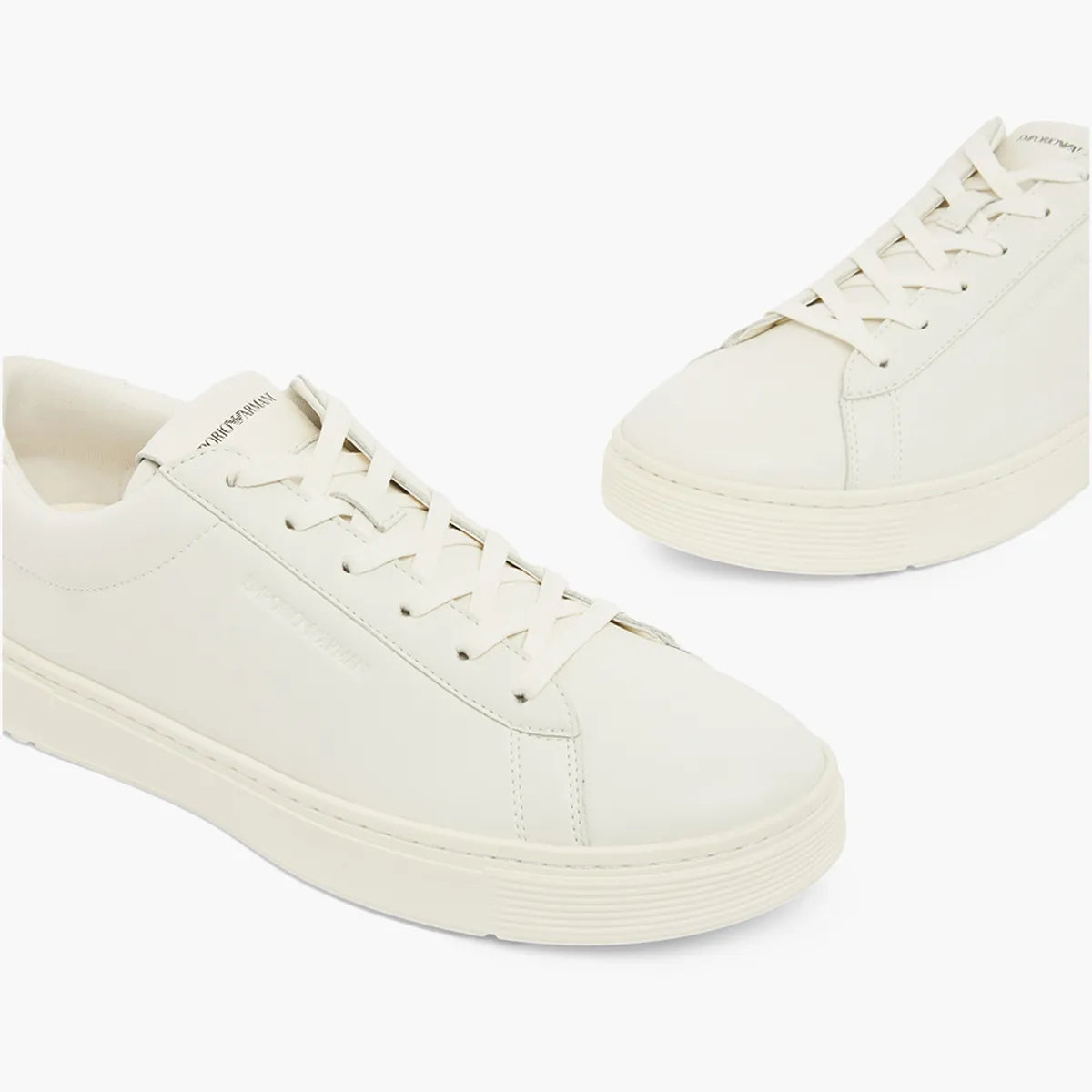 Emporio Armani Supple Leather Sneakers | LEVISONS