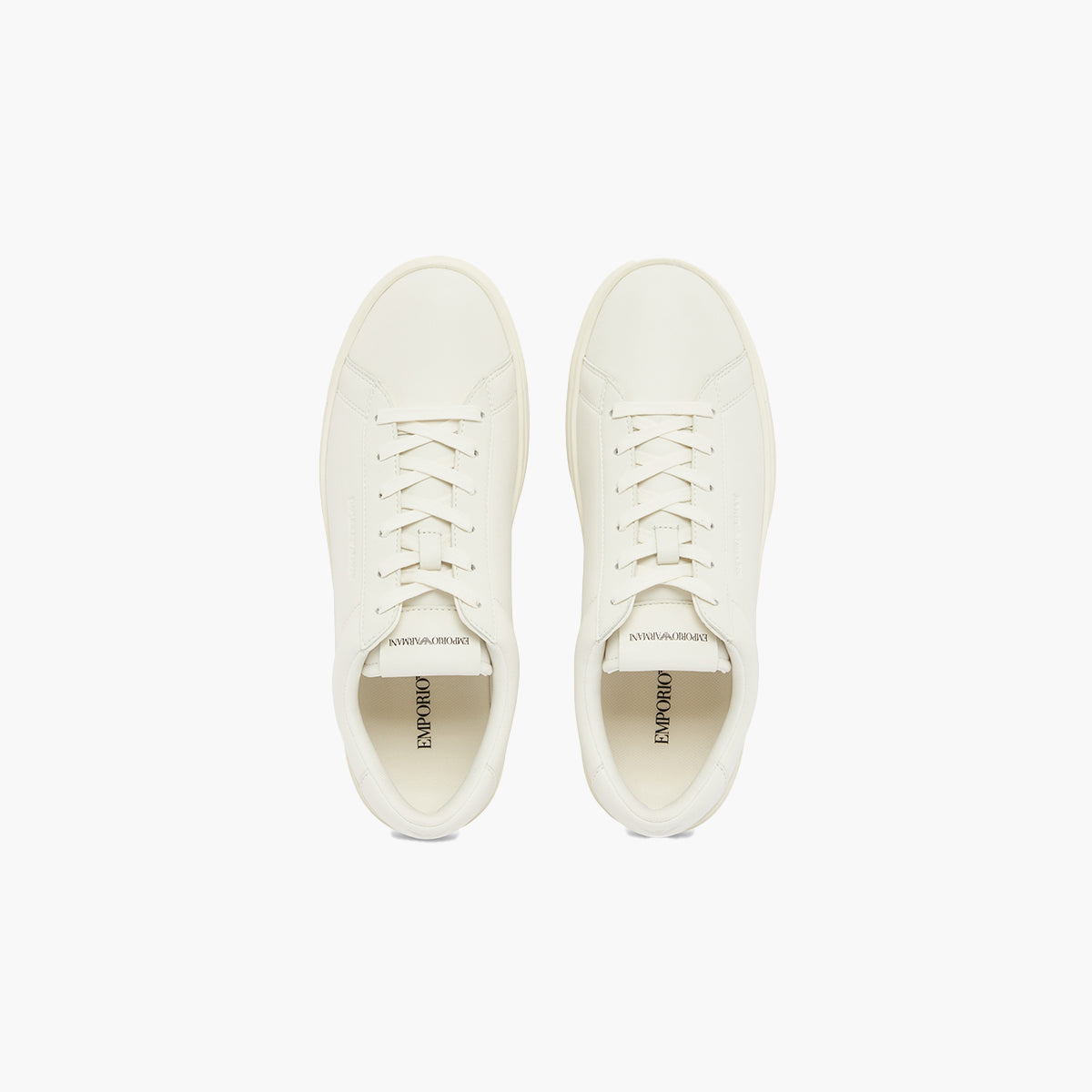 Emporio Armani Supple Leather Sneakers | LEVISONS