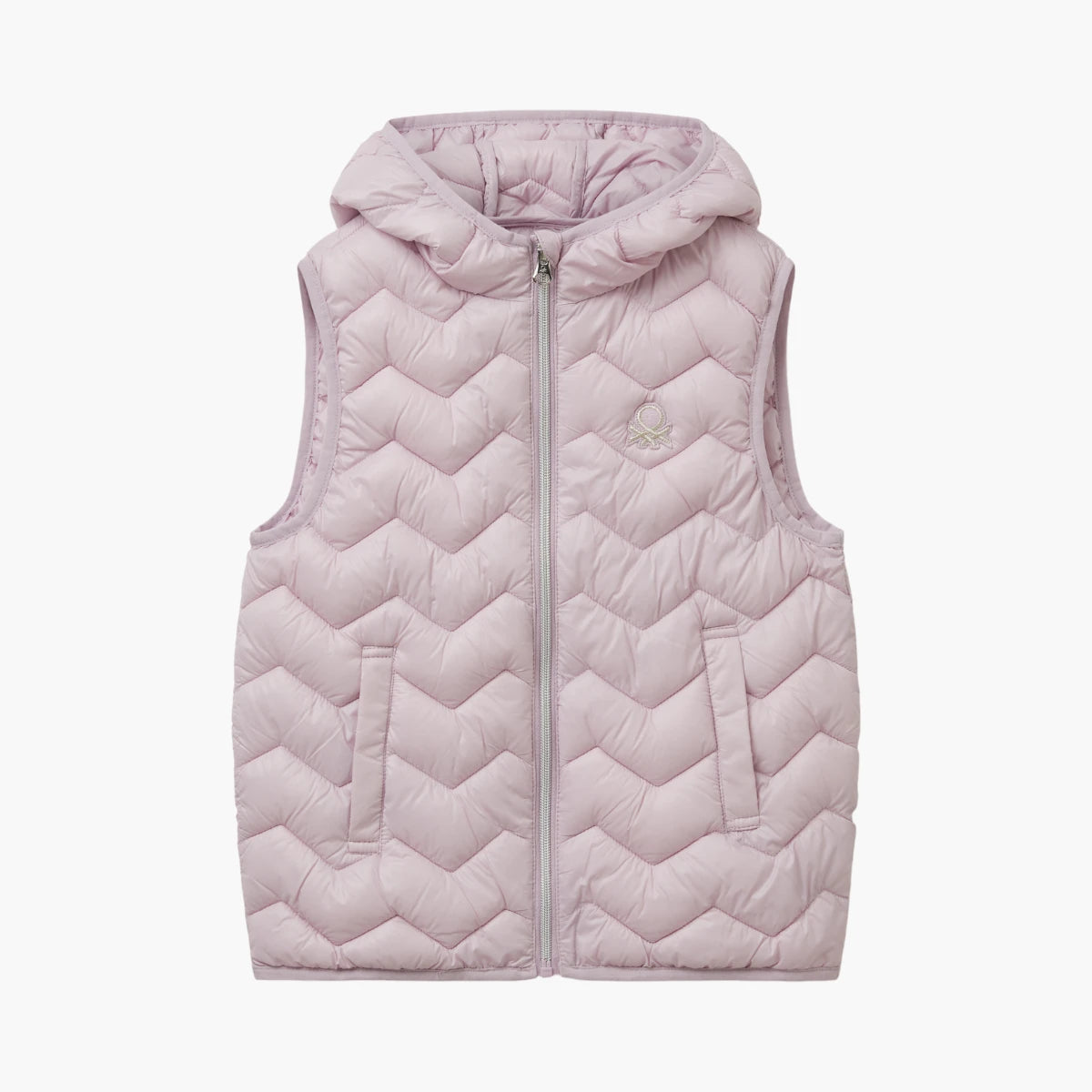 United Colors Of Benetton Girl Junior Padded Vest With Hood | LEVISONS