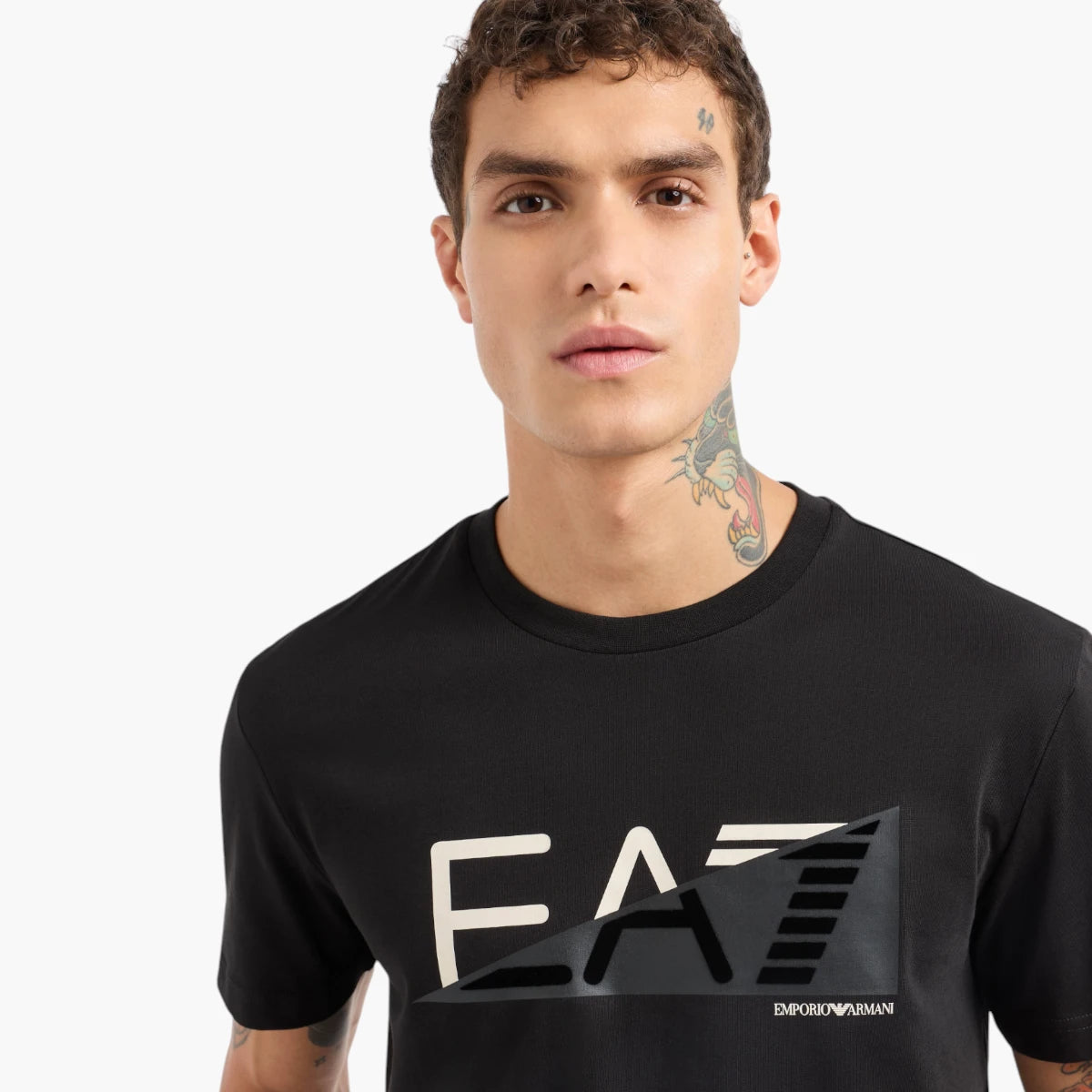 EA7 Graphic Series Relaxed Fit Cotton Crewneck T-Shirt | LEVISONS