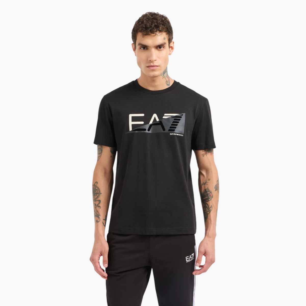 EA7 Graphic Series Relaxed Fit Cotton Crewneck T-Shirt | LEVISONS