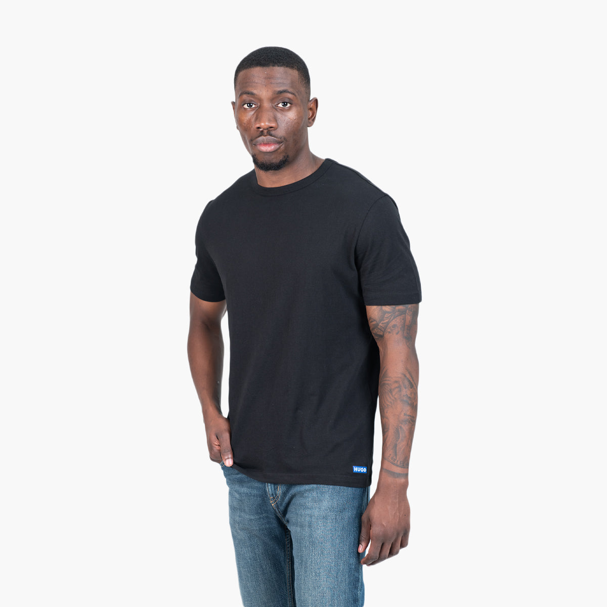 Hugo Blue 3 Pack Regular Fit Cotton T-Shirts | LEVISONS
