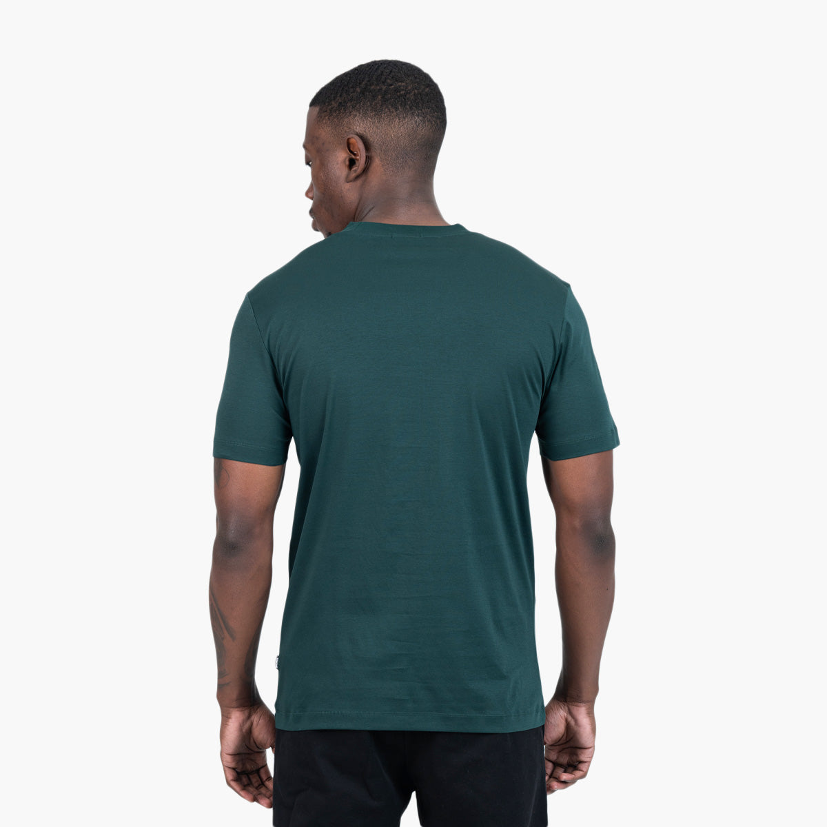 BOSS Black Slim-Fit T-Shirt In Mercerized Cotton | LEVISONS