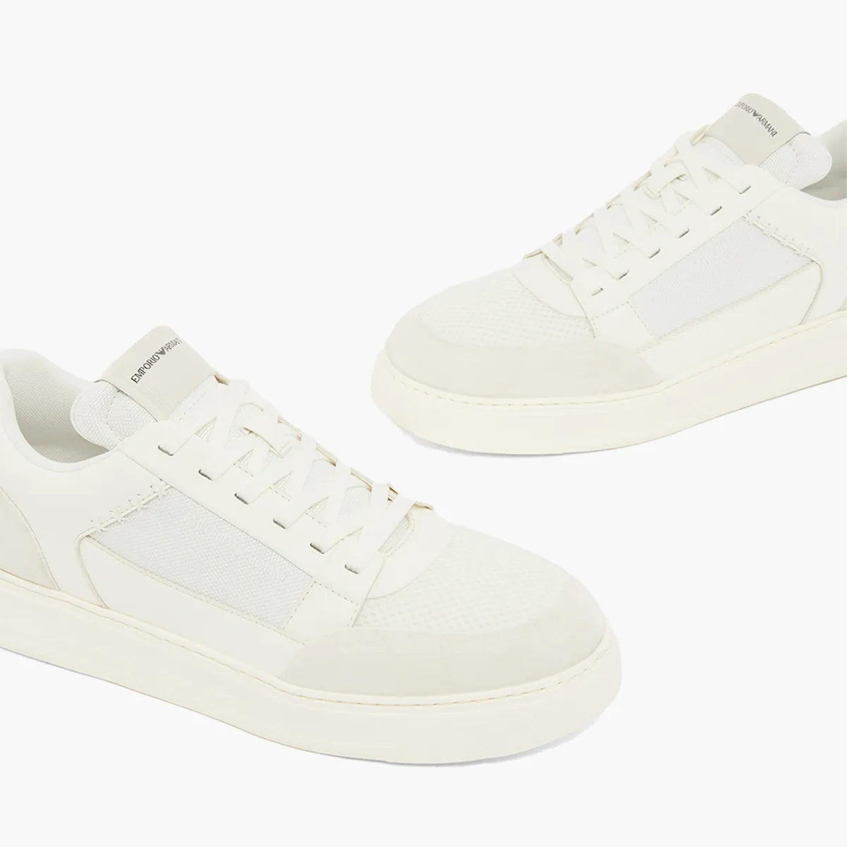 Emporio Armani Cordura Sneakers With Suede Details | LEVISONS