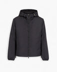 Emporio Armani All-Over Jacquard Logo Hooded Jacket | LEVISONS