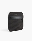 Emporio Armani All-Over Jacquard Logo Shoulder Bag With Metal Plate Logo | LEVISONS