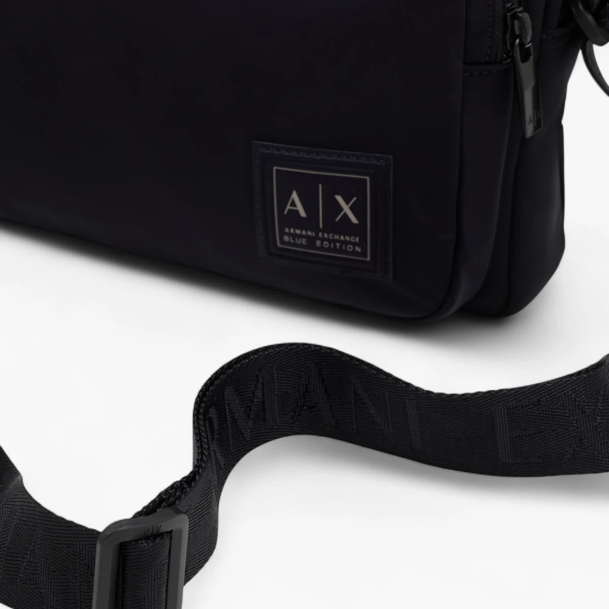 Armani Exchange Blue Edition Crossbody Bag With Adjustable Branded Strap | LEVISONS