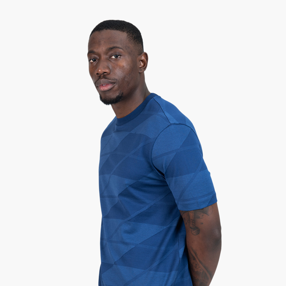 BOSS Black Mercerized-Cotton T-Shirt With Two-Tone Jacquard | LEVISONS