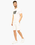 Ea7 Stretch-Cotton Short Sleeve T-Shirt With Graphic Logo | LEVISONS