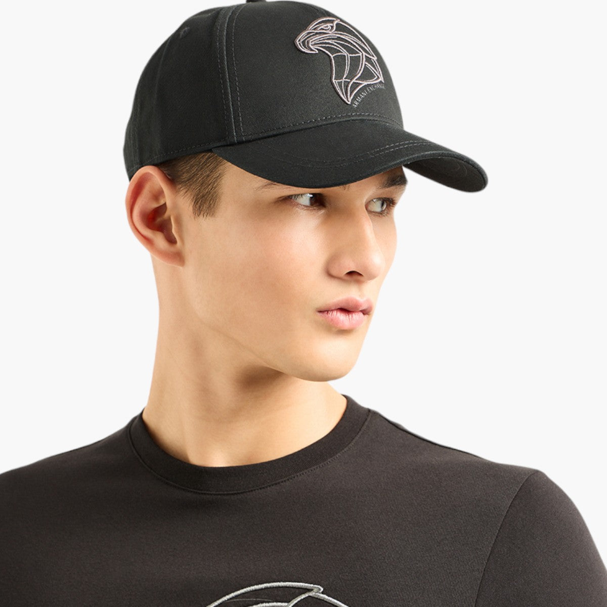 Armani Exchange Cotton Baseball Cap With Embroidery | LEVISONS