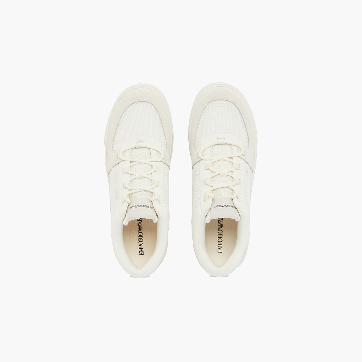 Emporio Armani Cordura Sneakers With Suede Details | LEVISONS
