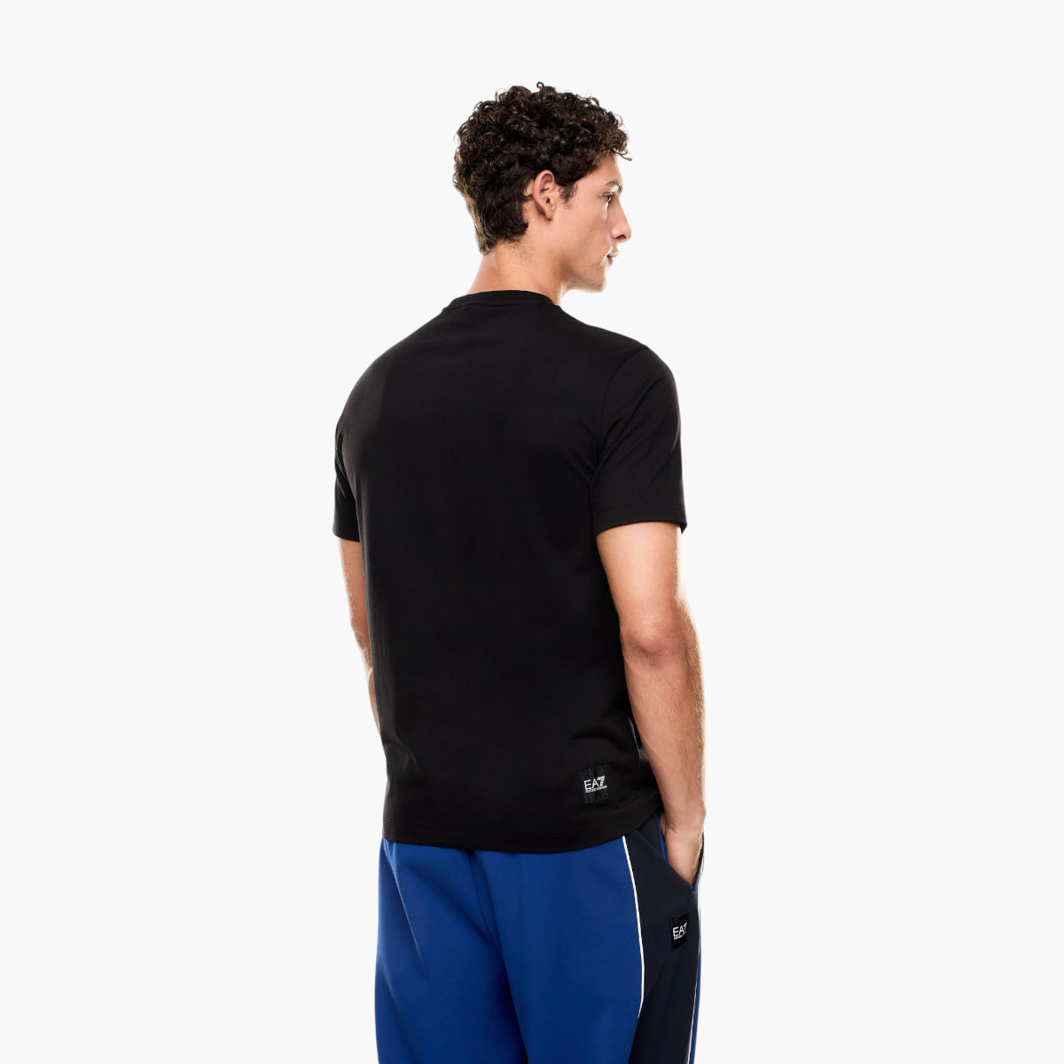 EA7 Regular Fit Logo Series T-Shirt With Contrasting Logo | LEVISONS