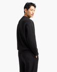 Emporio Armani Regular Fit Crewneck Asv Sweatshirt With All-Over Jacquard Branding | LEVISONS