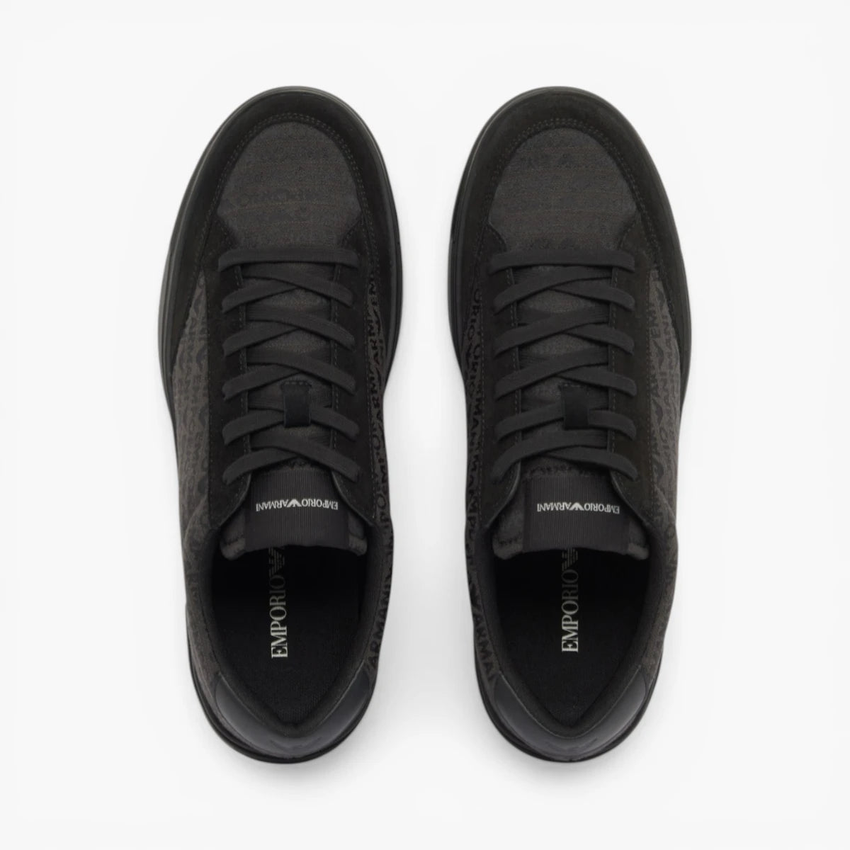 Emporio Armani All-Over Logo Sneakers | LEVISONS