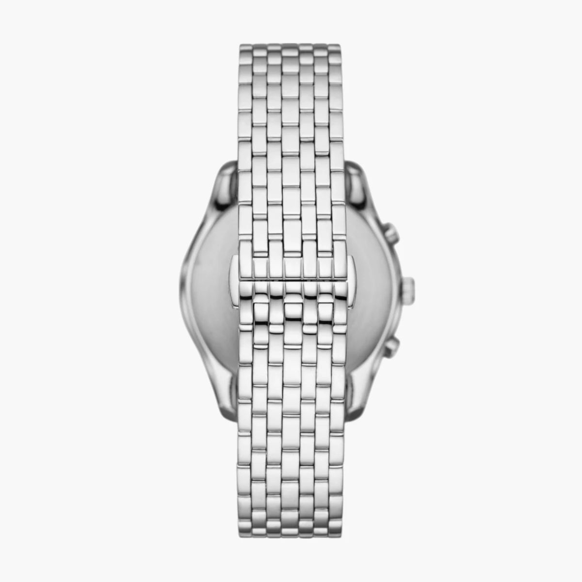 Emporio Armani Silver Round Chronograph Stainless Steel Watch | LEVISONS
