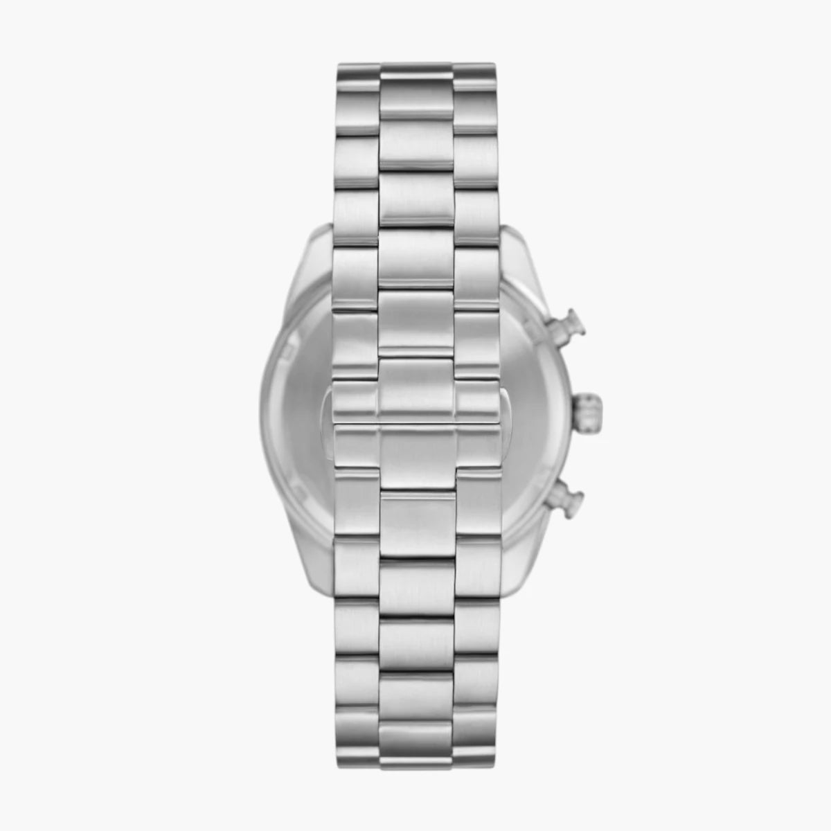 Emporio Armani Silver Round Chronograph Stainless Steel Watch | LEVISONS