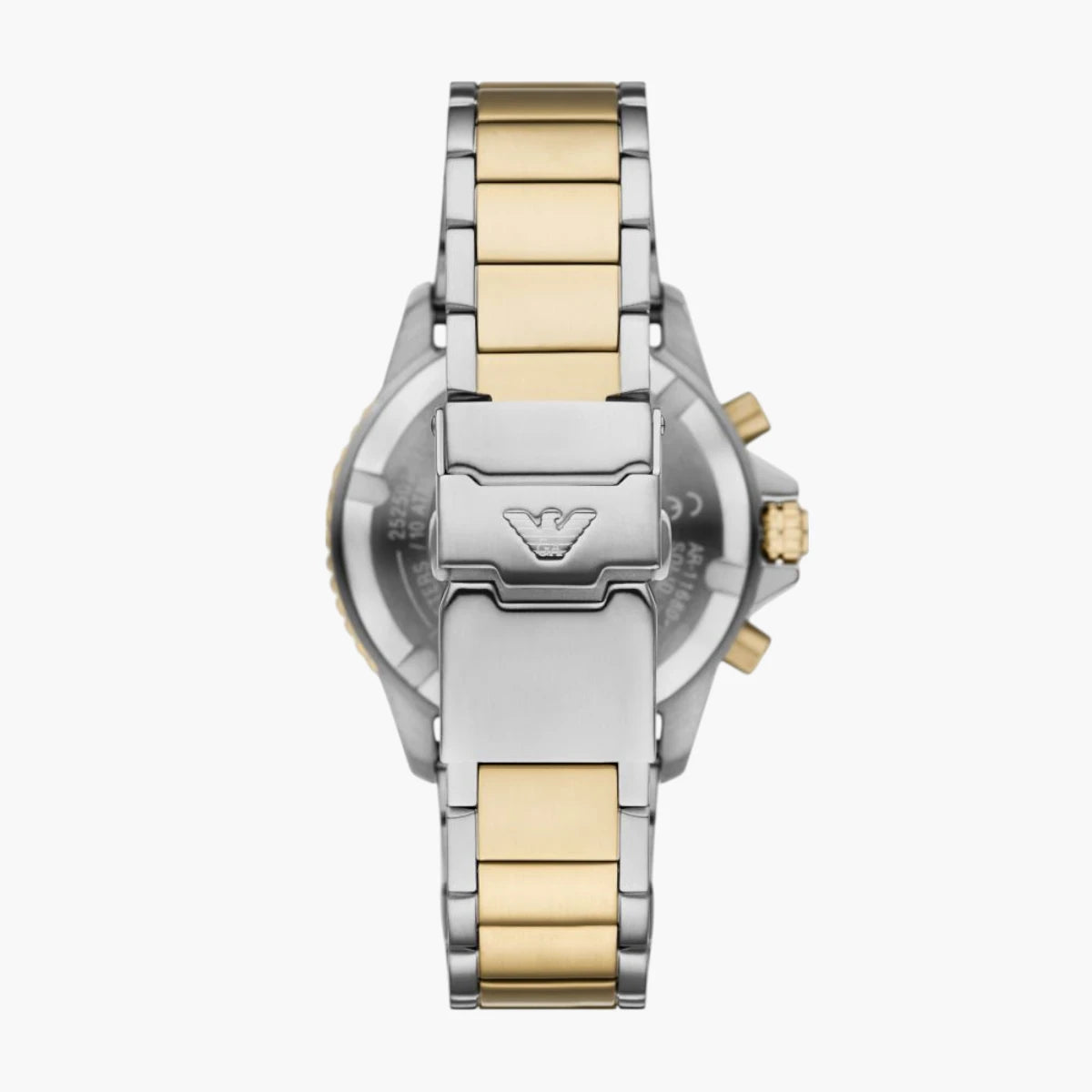 Emporio Armani 2-Tone Round Solar-Powered Chronograph Stainless Steel Watch | LEVISONS