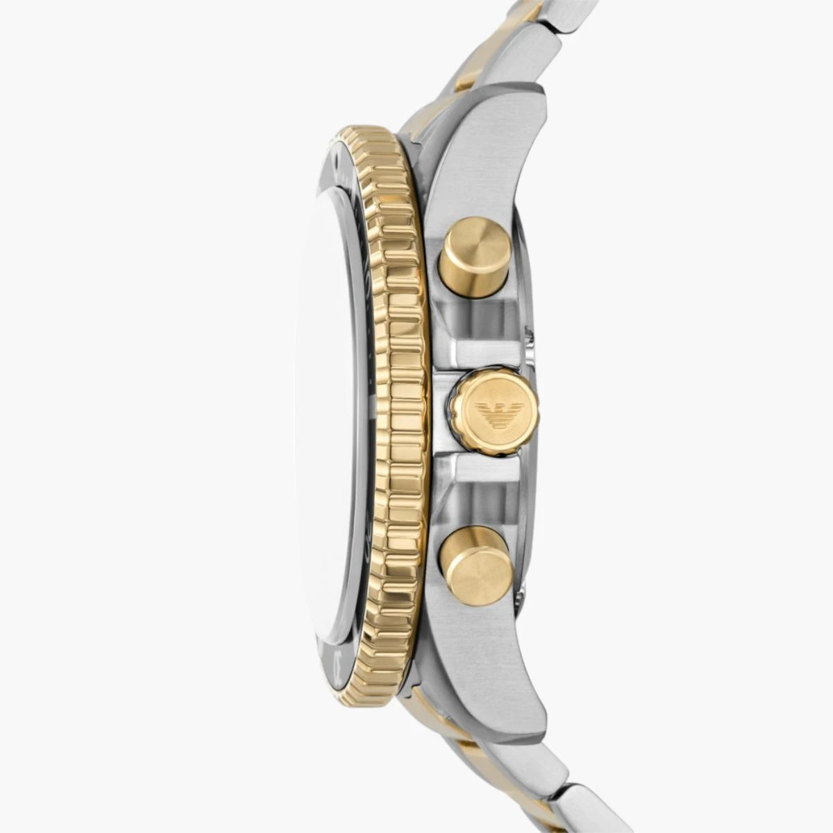Emporio Armani 2-Tone Round Solar-Powered Chronograph Stainless Steel Watch | LEVISONS