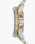 Emporio Armani 2-Tone Round Solar-Powered Chronograph Stainless Steel Watch | LEVISONS