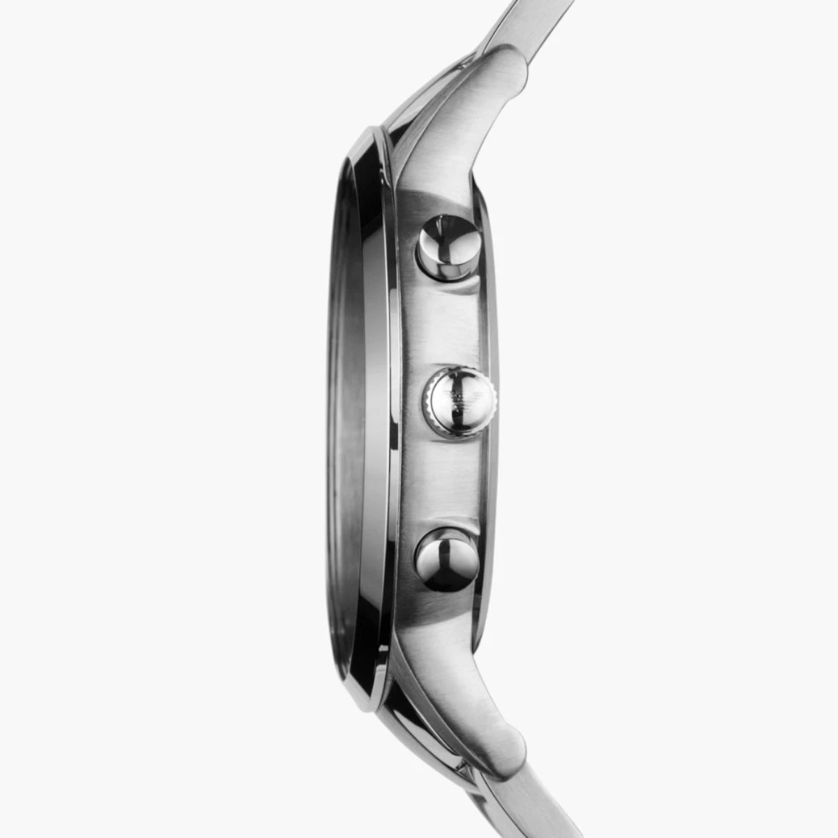 Emporio Armani Silver Round Chronograph Stainless Steel Watch | LEVISONS