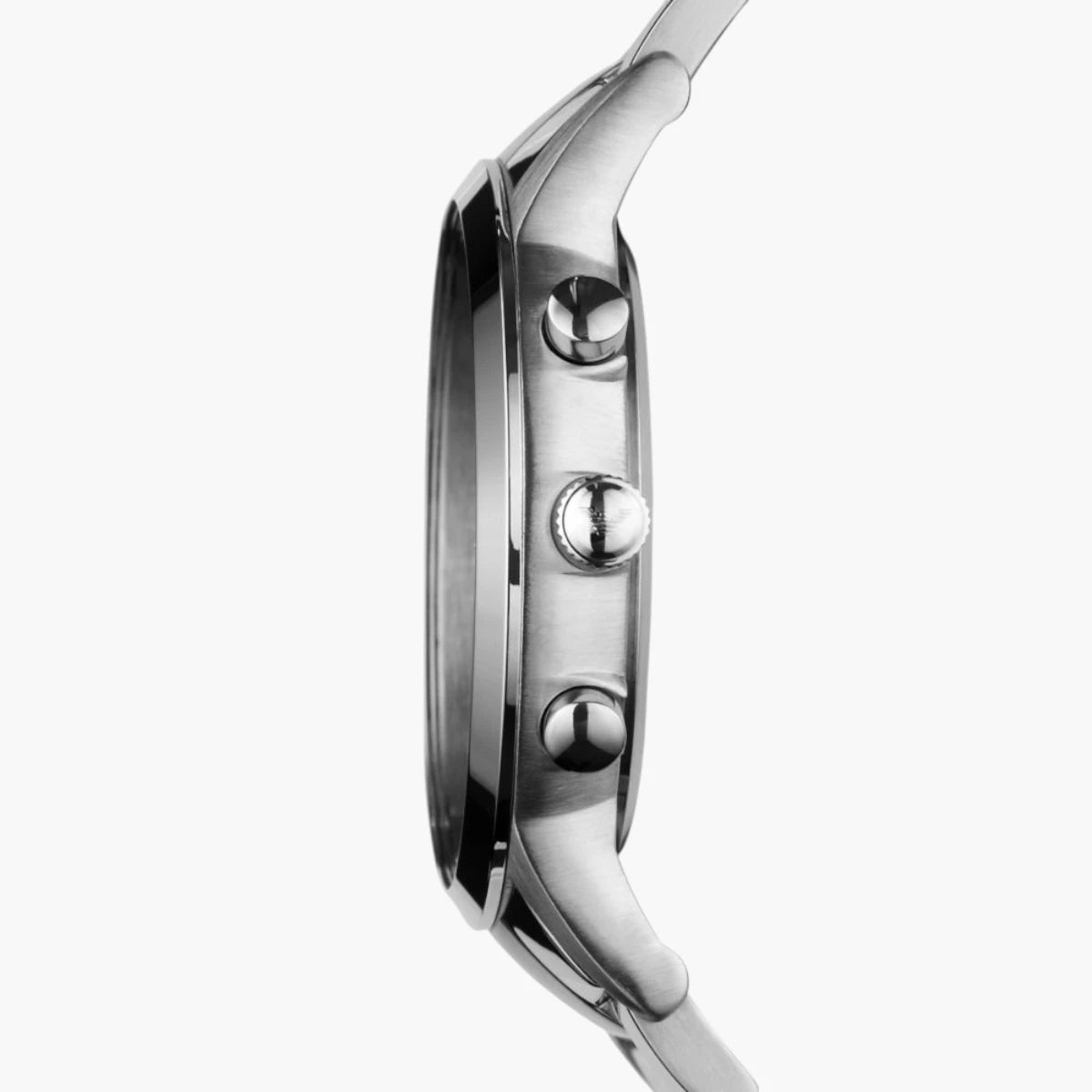 Emporio Armani Silver Round Chronograph Stainless Steel Watch | LEVISONS
