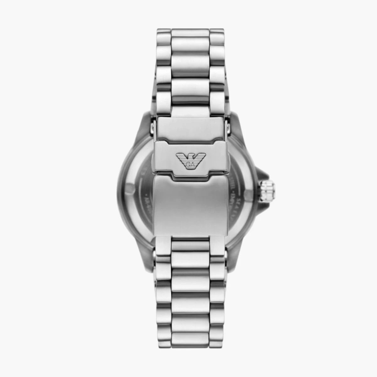Emporio Armani Silver Sea Explorer Round Stainless Steel Watch | LEVISONS