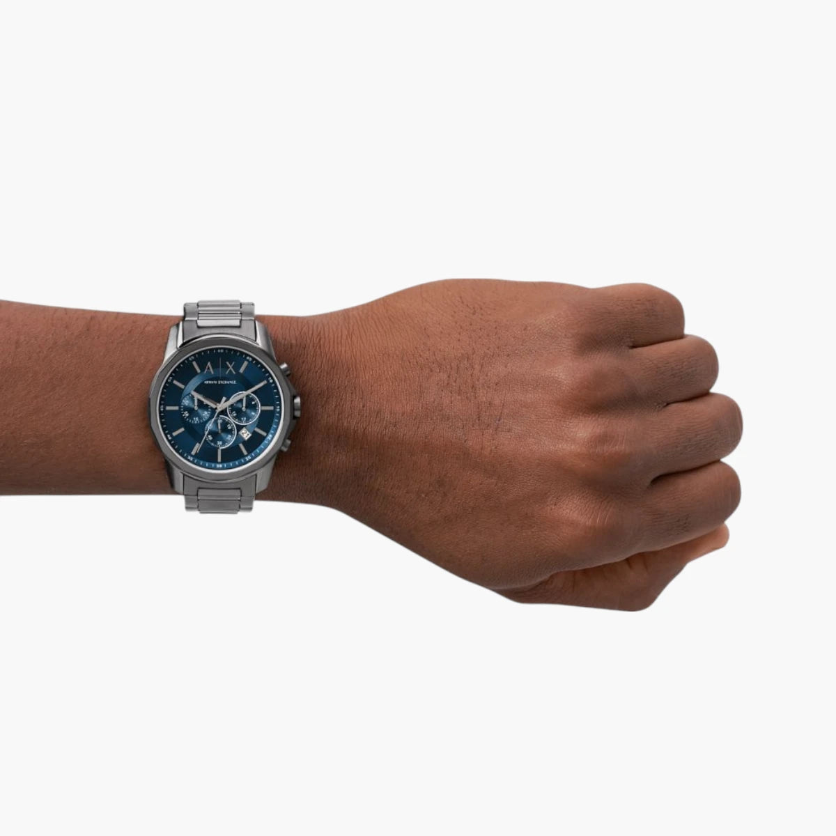 Armani Exchange Gunmetal Stainless Steel Round Watch | LEVISONS